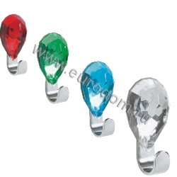 Серия номенклатуры фотографии большого размера Крючок для ванной Spirella Jewel, пластик, хром, цвет прозрачный фото 2