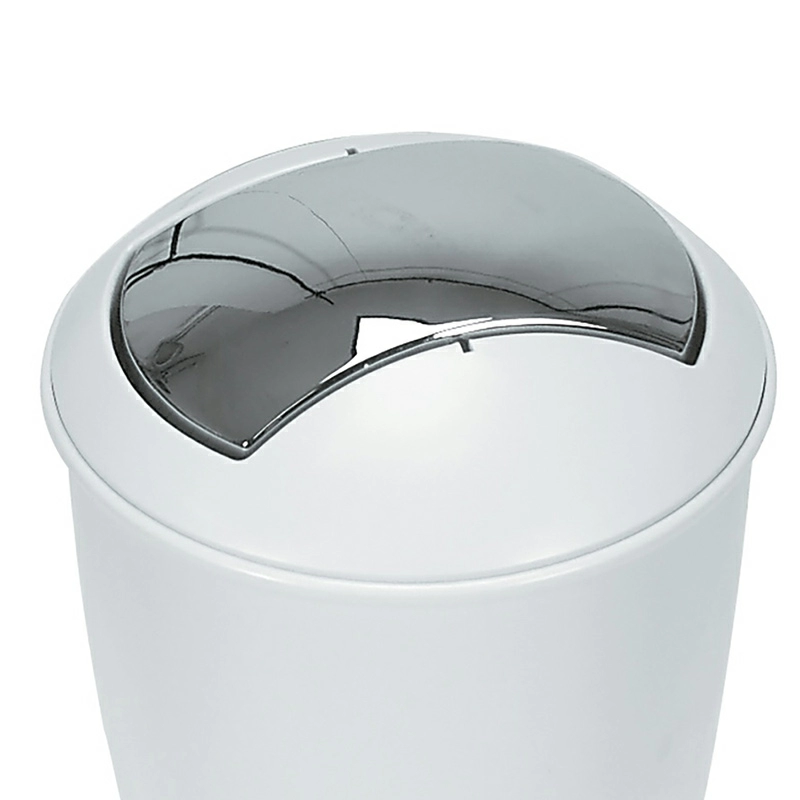 Ведро для мусора Spirella Atlanta 5л, цвет белый фото 3