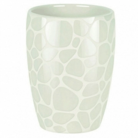 Стакан для зубных щеток Spirella Darwin Pebble, белый фото 1