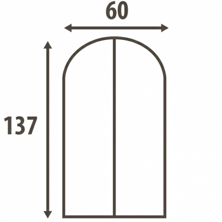 Чехол для одежды Hausmann Paisley 60x137см, бежевый фото 2